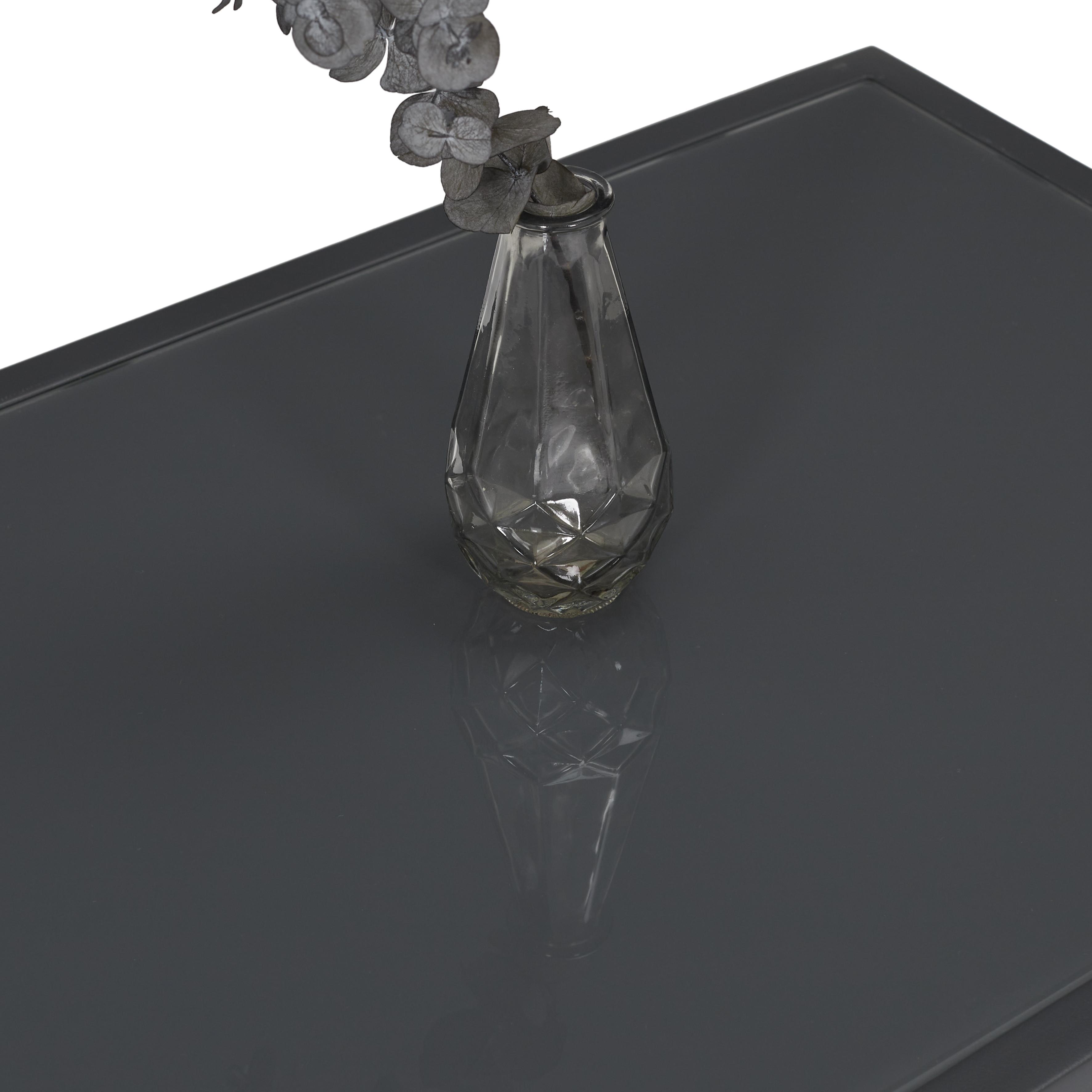 SALON DE JARDIN ESSENTIEL GRIS ANTHRACITE 4 PLACES