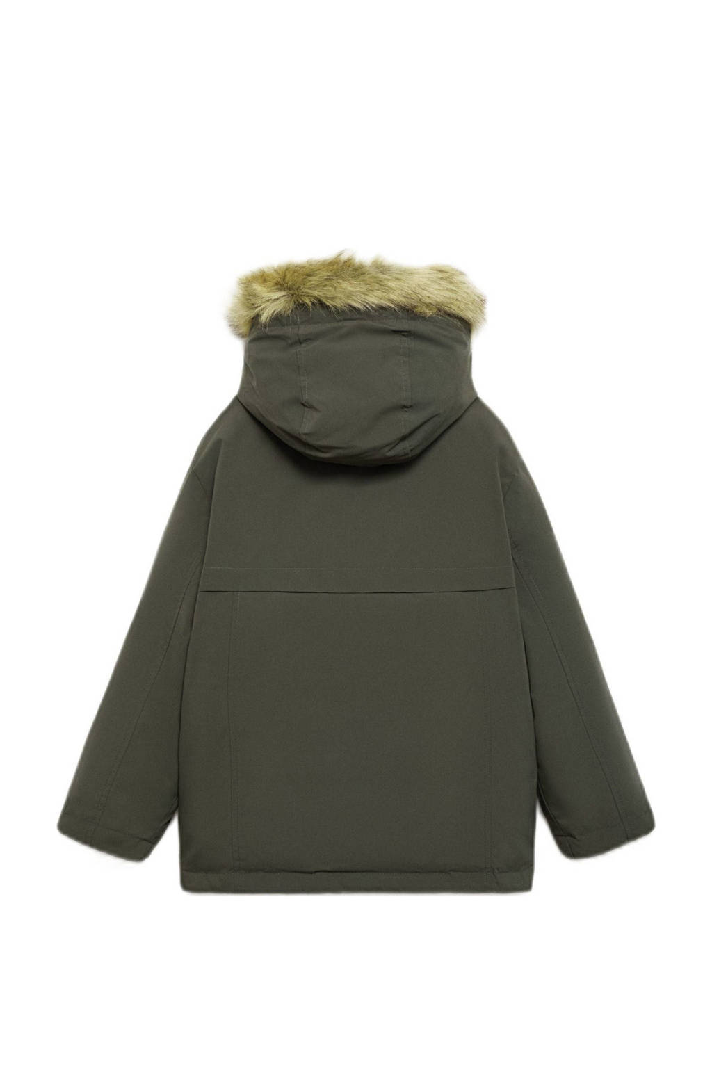 Mango Kids winterjas donkergroen