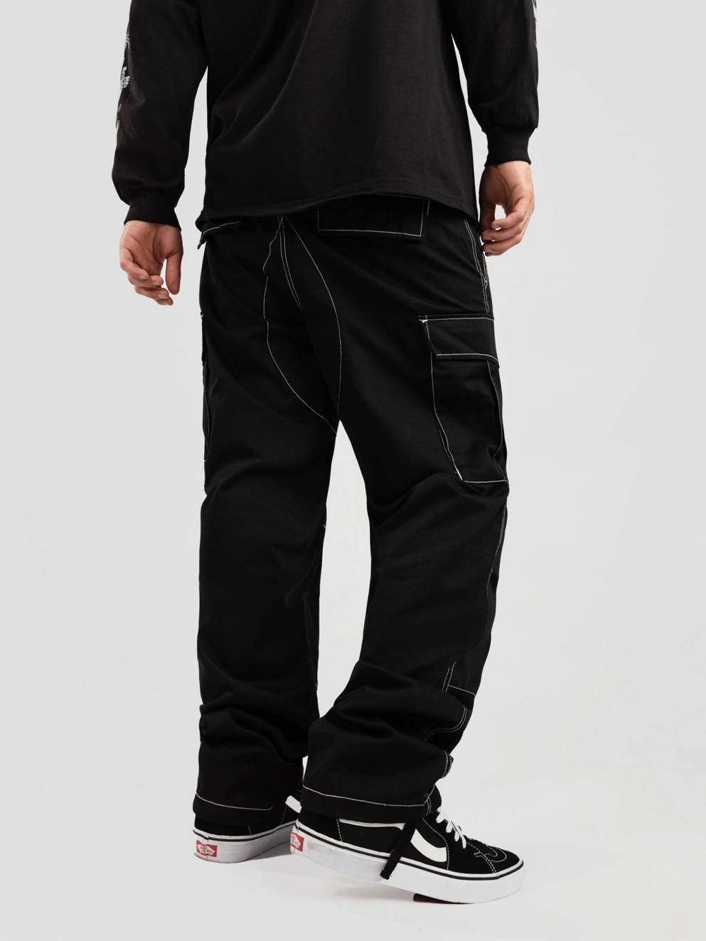 Empyre Sk8 Cargo Emb Stitch Pants black