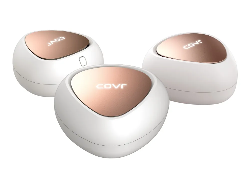 [OUTLET] - D-Link Covr Whole Home - Wi-Fi-system (3 forlængere) - op til 465 m2 - GigE, 802.11ac Wave 2 - 802.11a/b/g/n/ac Wave 2 - Dual Band