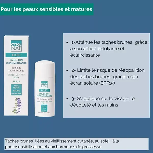 Cytolnat - Creme de Iluminador Anti-Manchas Escuras com Ácido Kójico