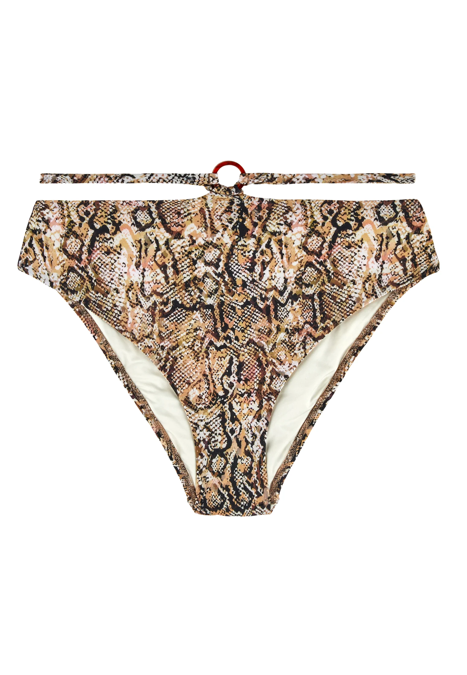 FIERCE SPIRIT - Culotte de maillot de bain taille haute | Beige
