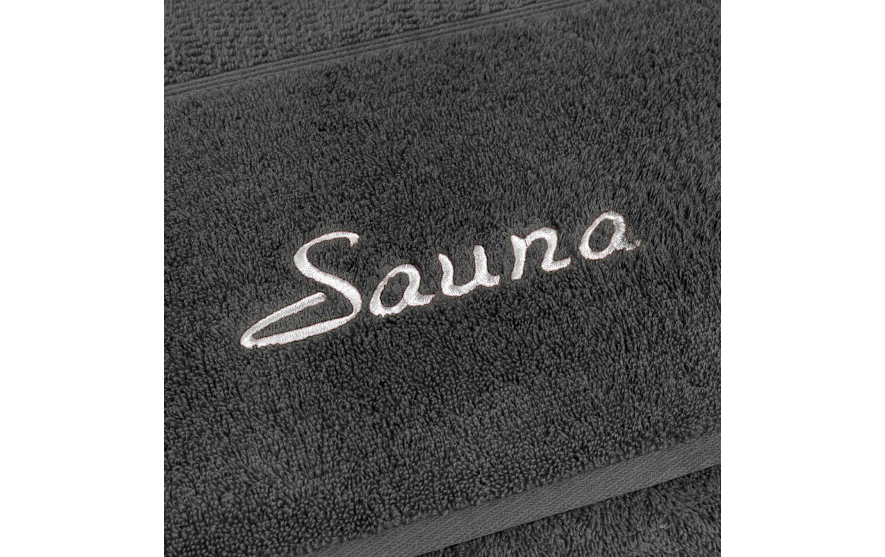 Saunatuch Pearl 80 x 200 cm, GraphiteSaunatuch aus Baumwolle