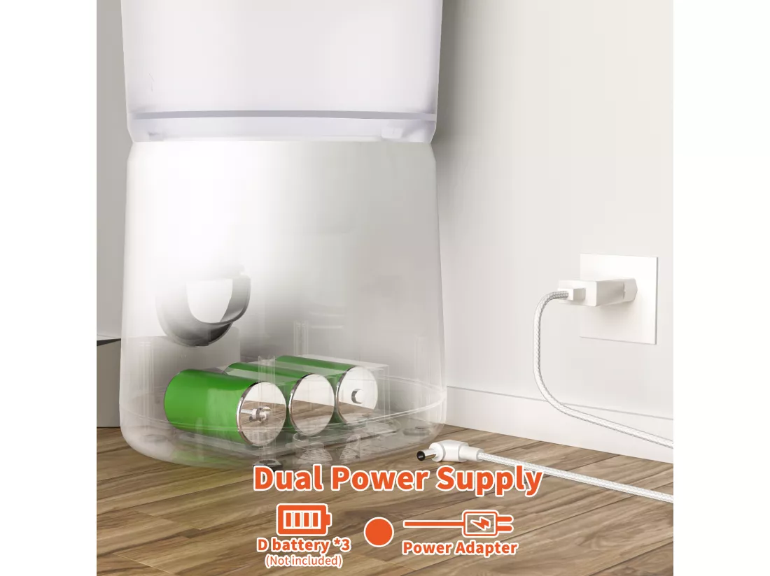 Balimo 4L Distributeur Croquettes Chat Automatique,Bol en Acier Inoxydable pour Animaux Domestiques,Distributeur De Nourriture SèChe pour Chats（B