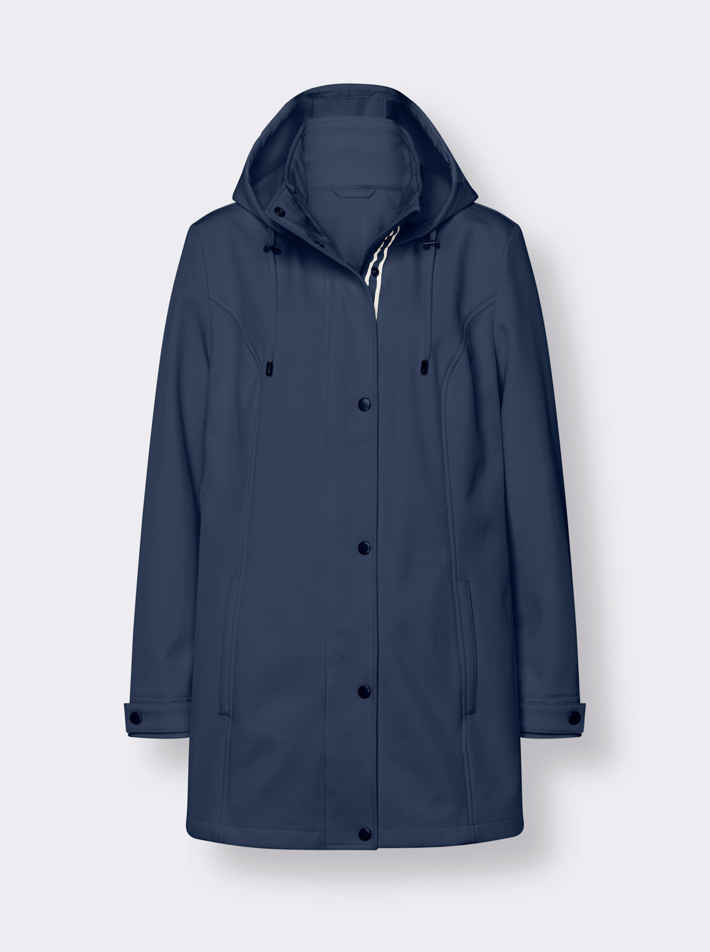 Softshelljacke mit Druckknopfleiste