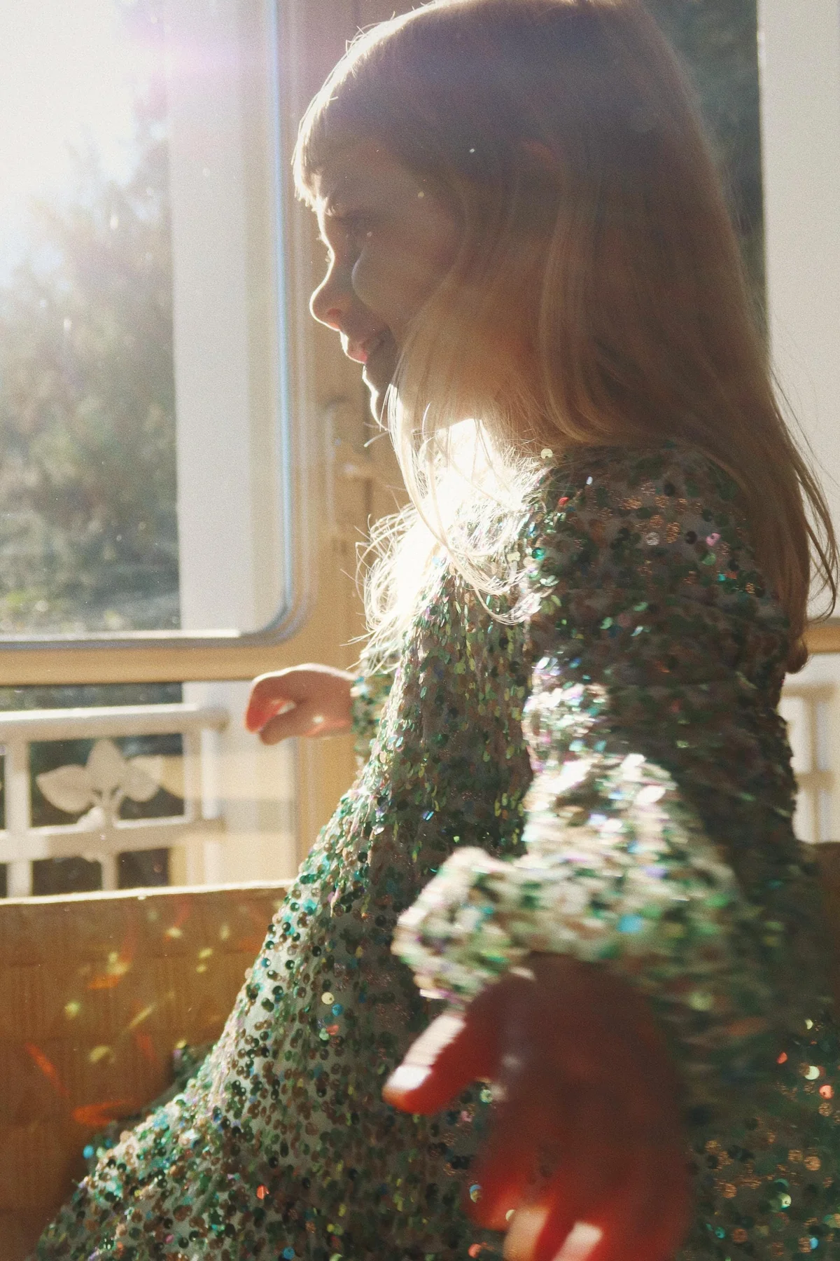 Konges Sløjd Lila Sequins Dress green