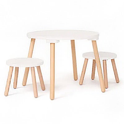 Kids Concept Bord og Stoler, Hvit