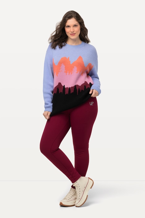 Leggings, Webfellfutter, extrawarm, High Waist