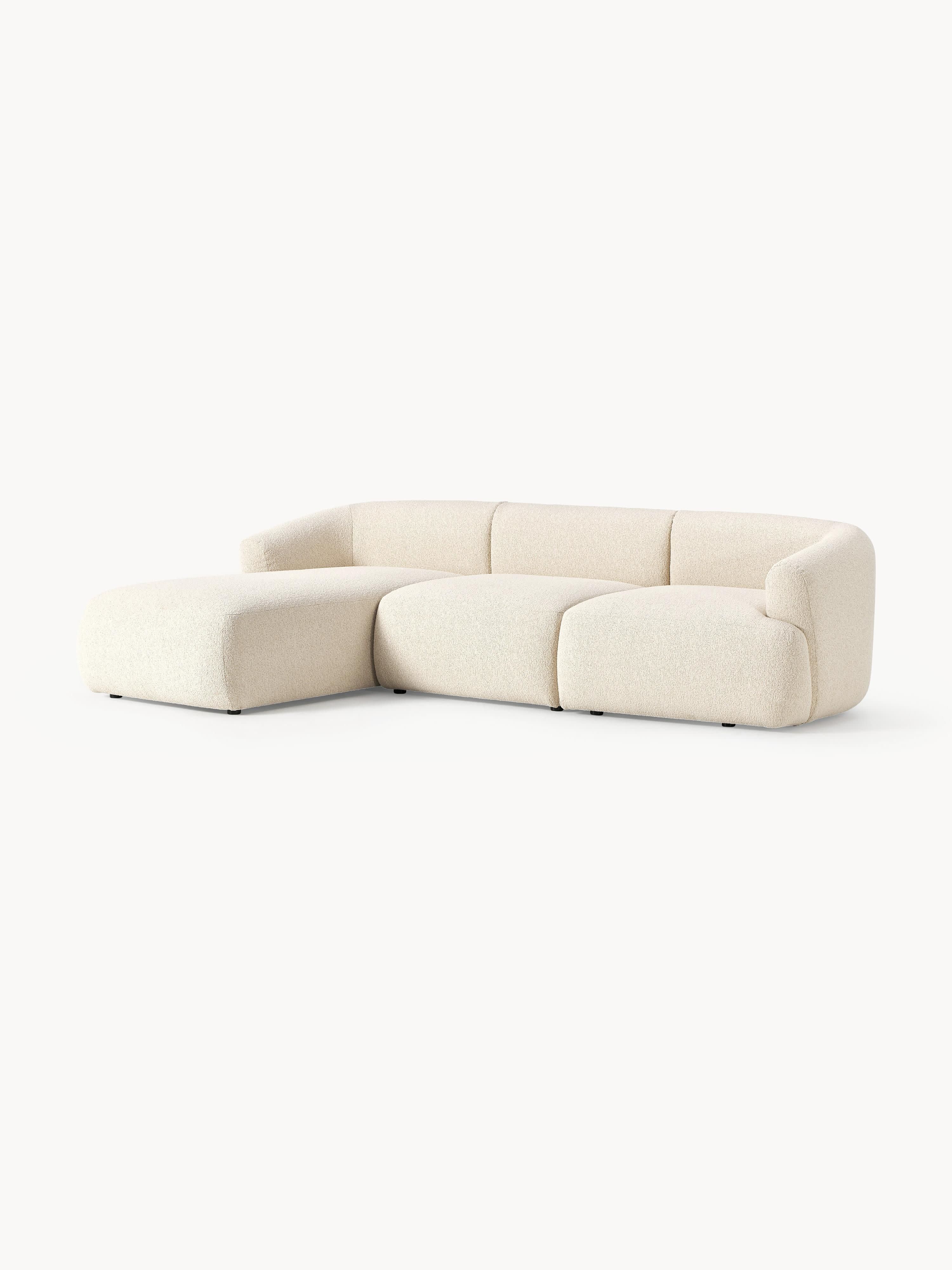 Modulaire bouclé hoekbank Sofia (3-zits)