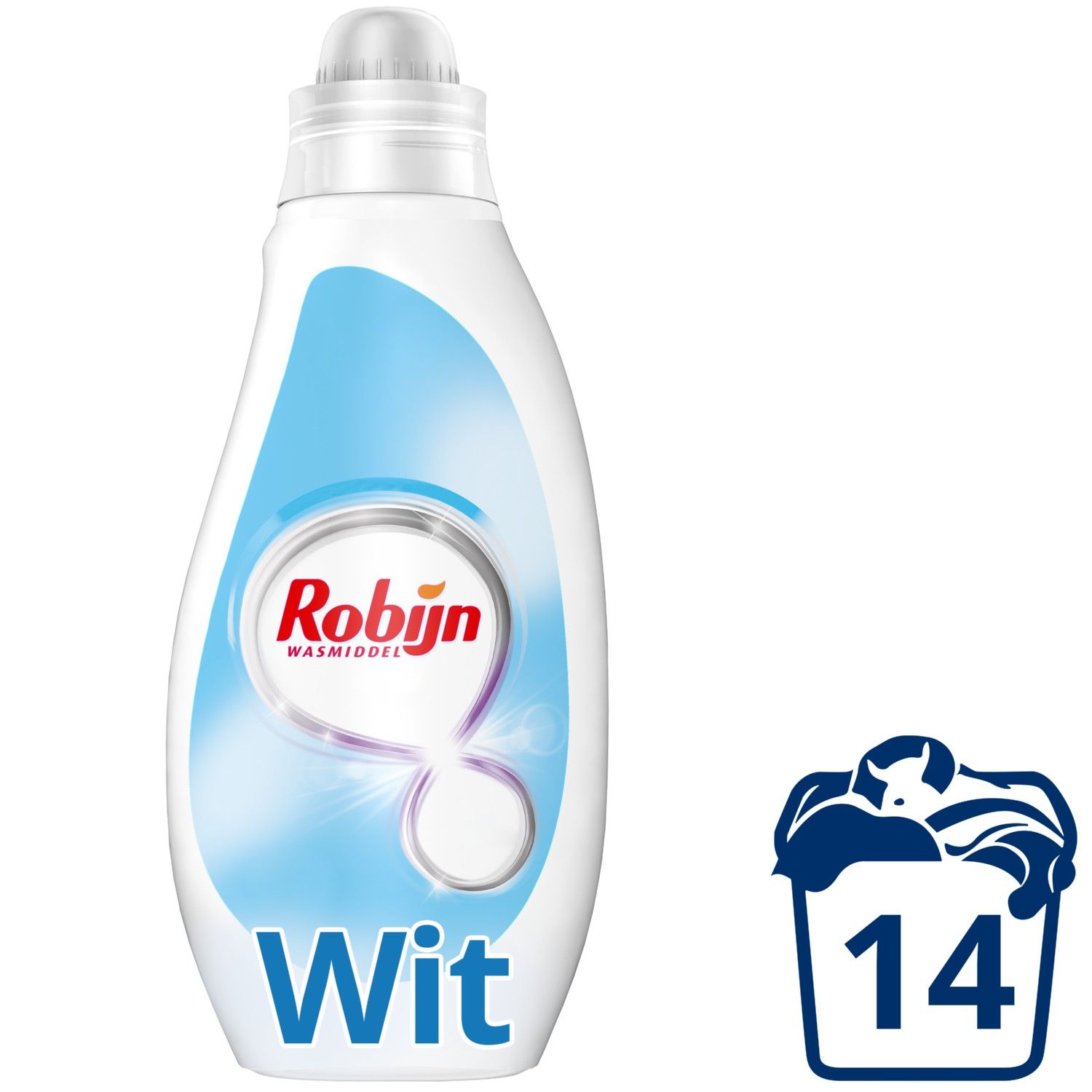 Robijn Vloeibaar Wasmiddel Stralend Wit 14Scoops (700 ml)