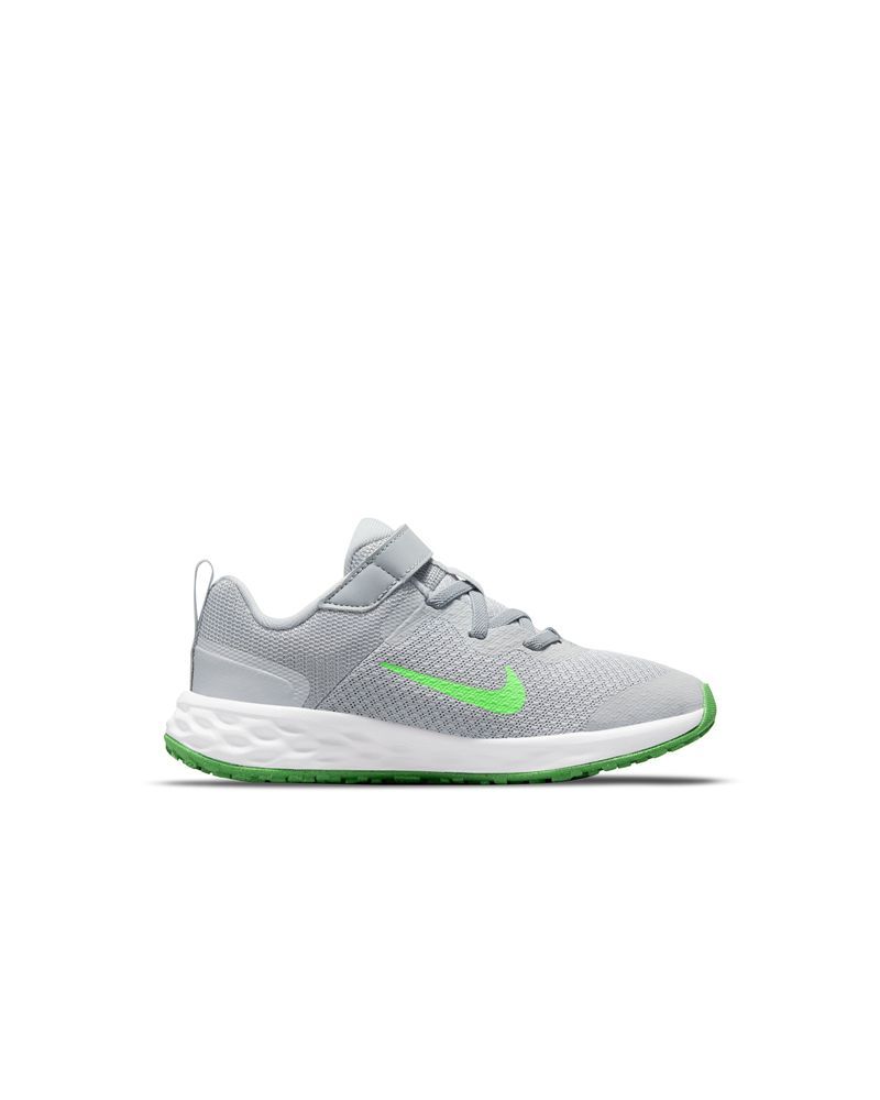 Chaussures Nike Revolution 6 Gris & Vert pour enfant