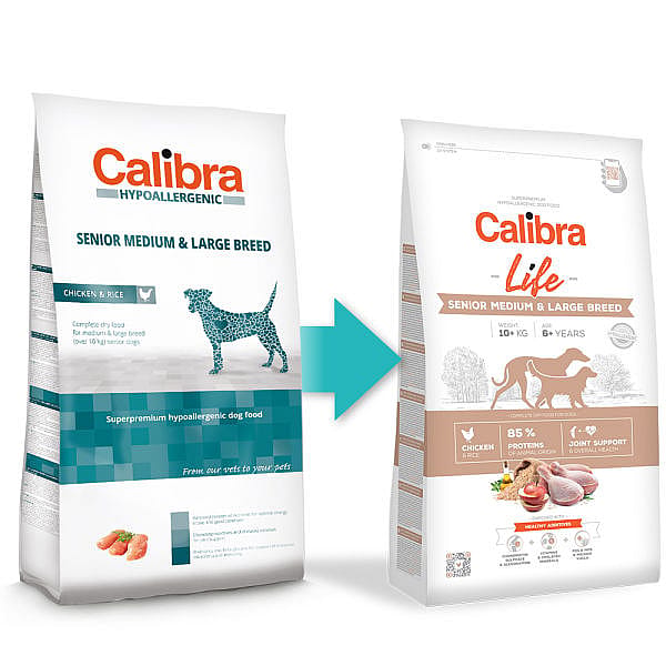 Calibra Hond Life Senior Medium and Large Breed Chicken