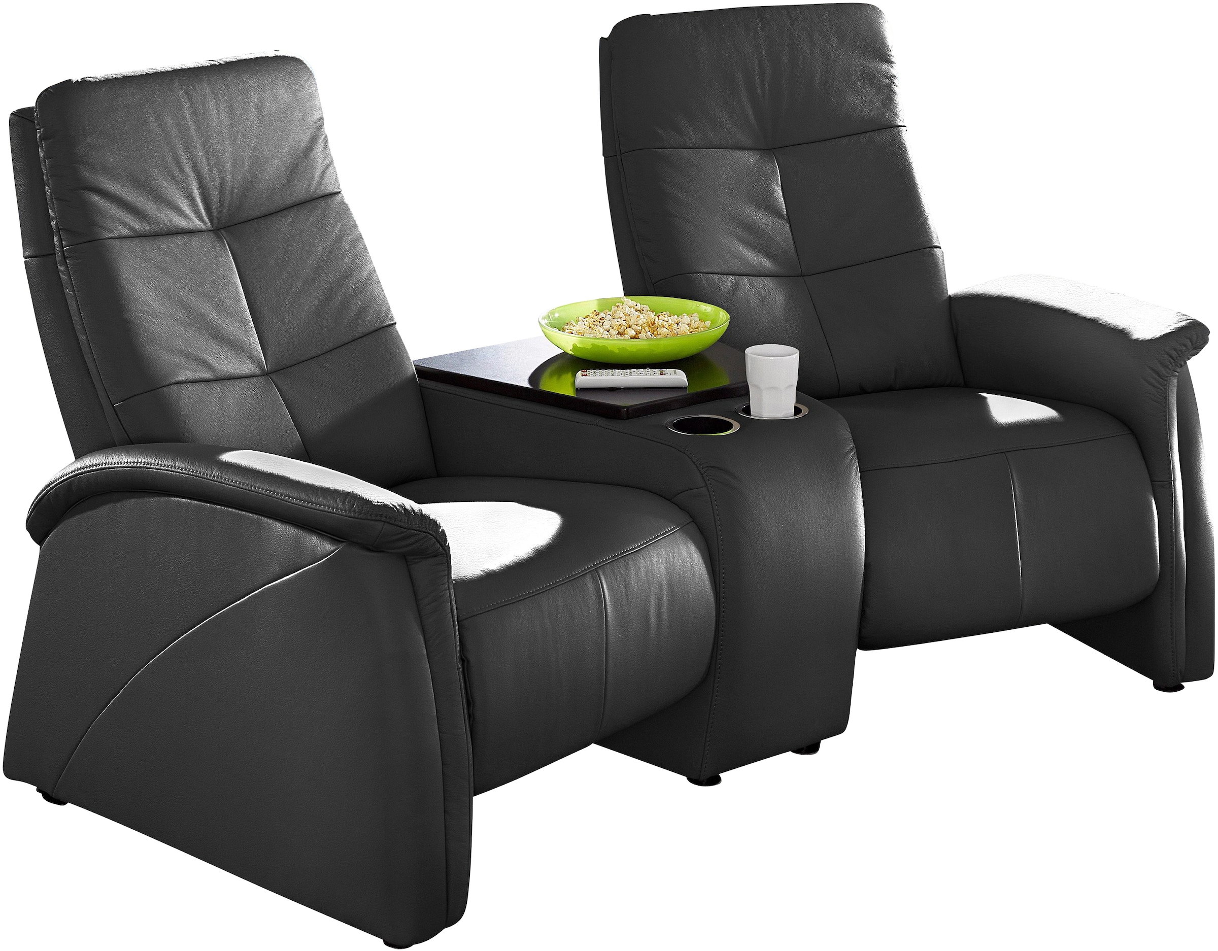 exxpo - sofa fashion 2-Sitzer »Tivoli, Kinosofa, bequem,« mit Relaxfunktion, integrierter Tischablage und Stauraumfach