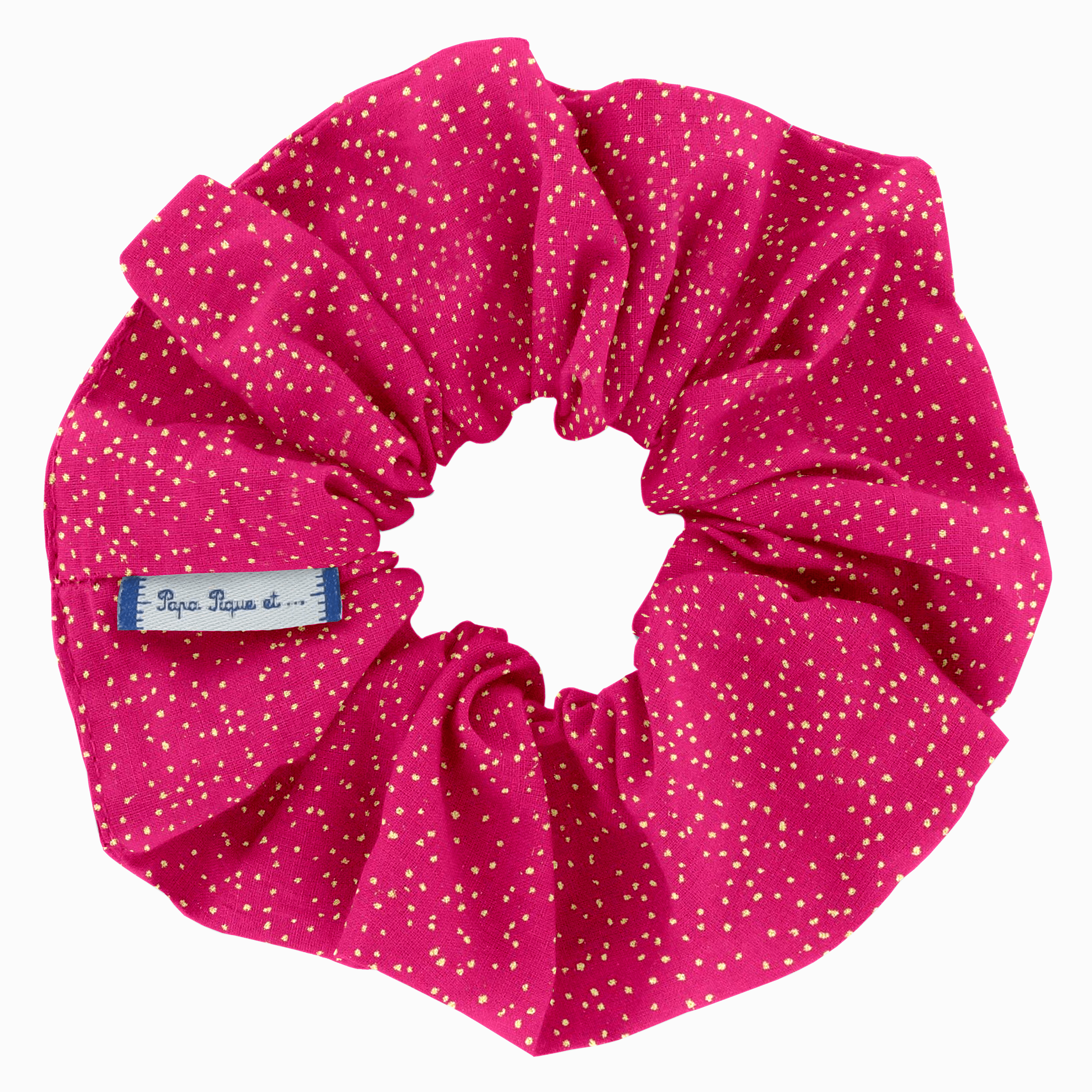 Chouchou Fuchsia Pailleté