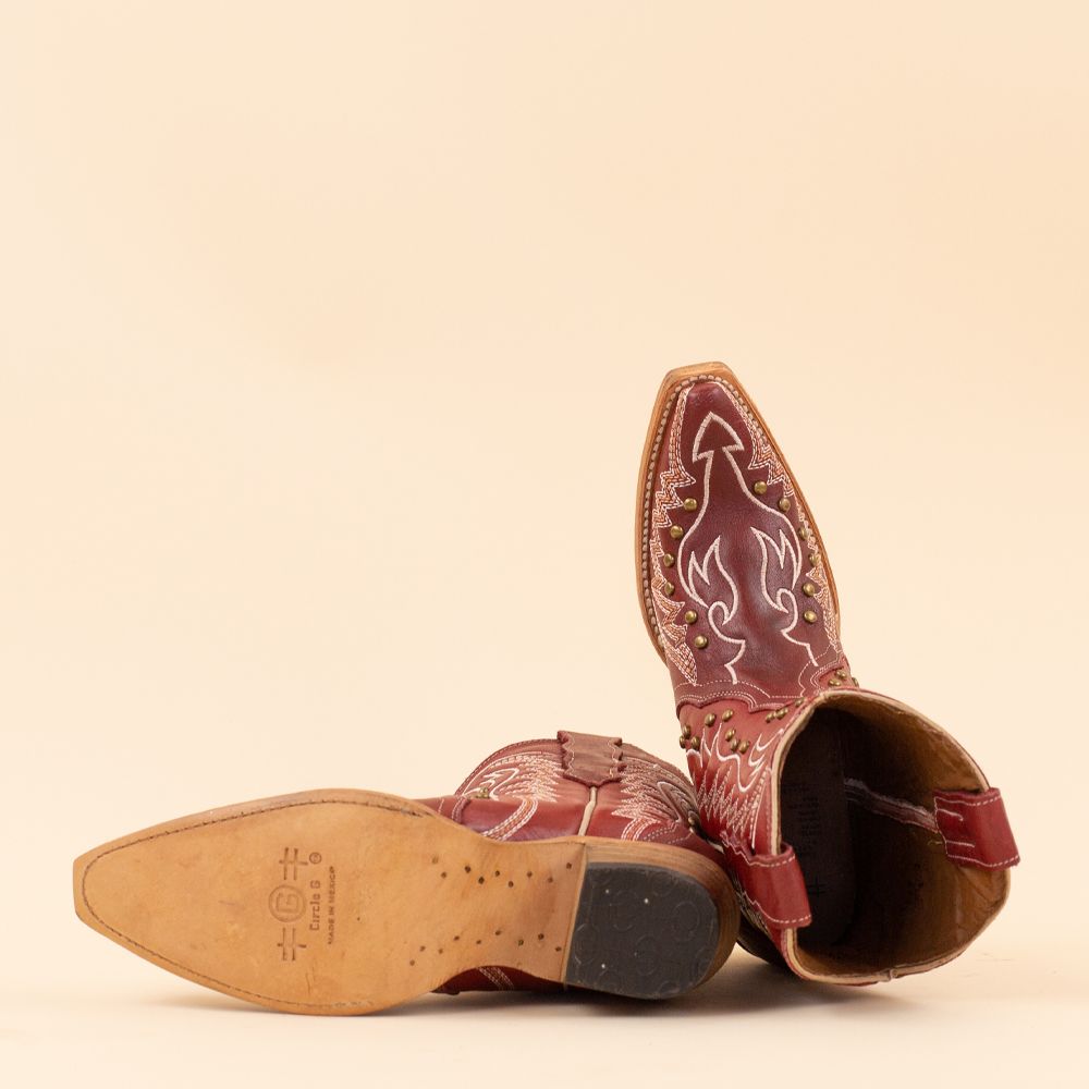 Corral cowboylaarsjes L6161 Red Embroidery