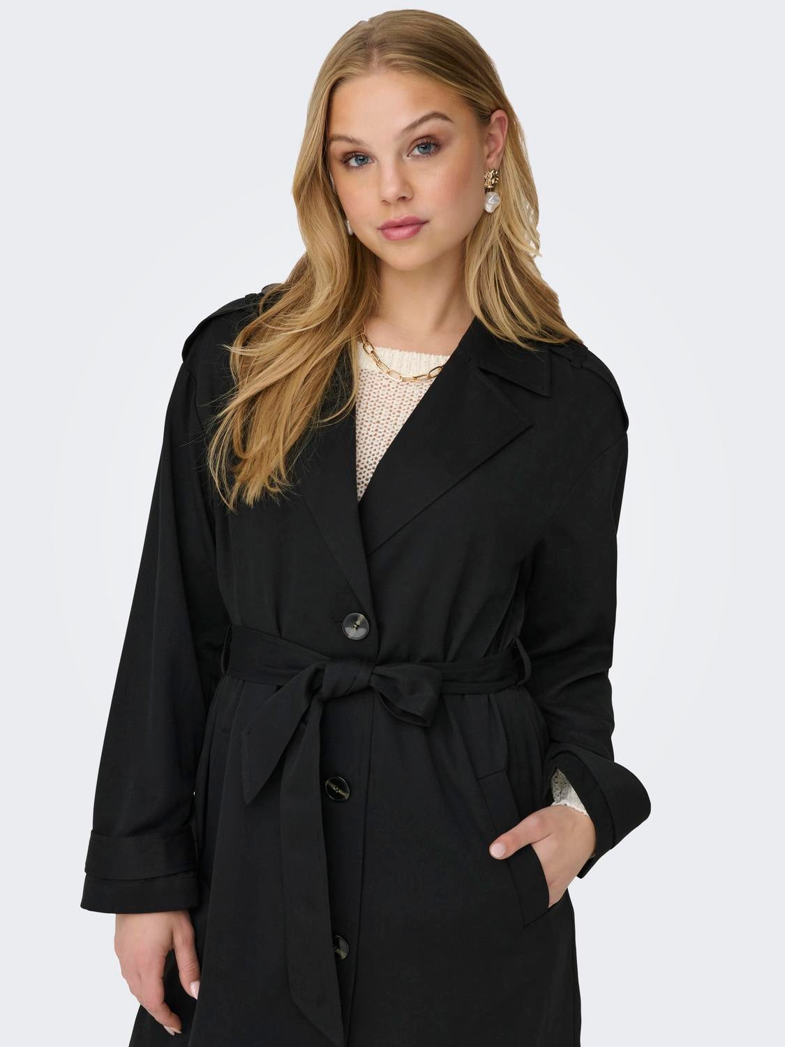 ONLLINE Trenchcoat Black