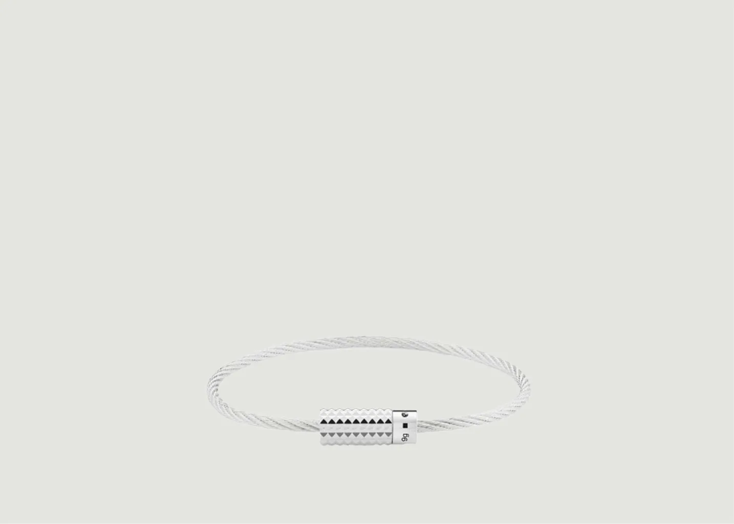 Bracelet Câble Pyramide Guilloche 9gr Le Gramme