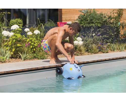 Planet Pool Orca 50CL zwembadstofzuiger voor vloergebruik, op batterijen, automatisch, kunststof, blauw