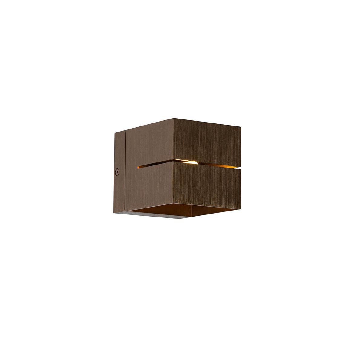 Moderne wandlamp donkerbrons - Transfer Groove