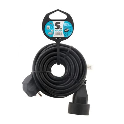 zenitech - Rallonge éléctrique - 5 m - noir