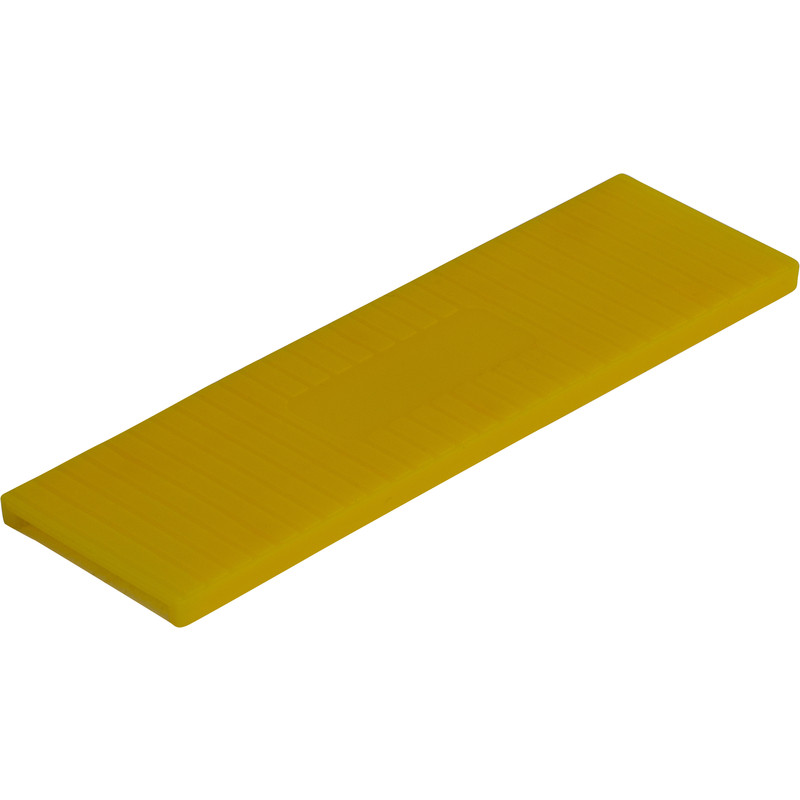 Kunststof tunnelblokje 30x4mm Geel