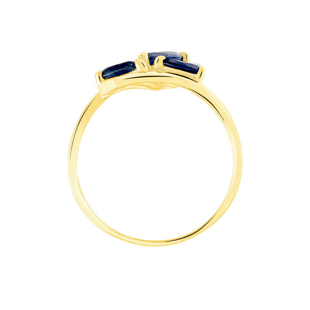 Bague Dahlia Or Jaune Saphir Diamant