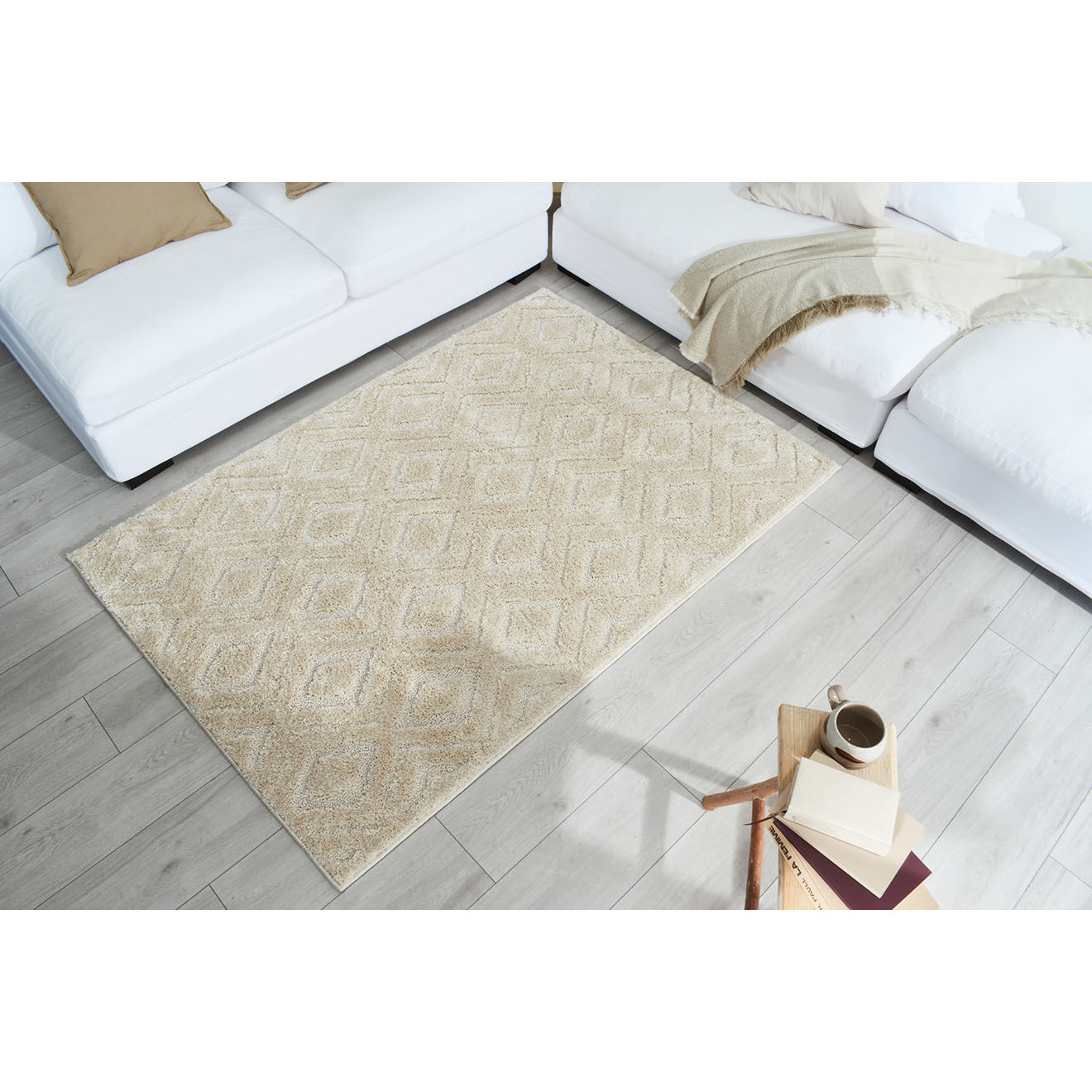 Nazar Rugs Tapis Harmonie 912 crème - 120x170 cm