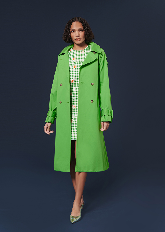 Trench-coat Ivanvert en gabardine de coton