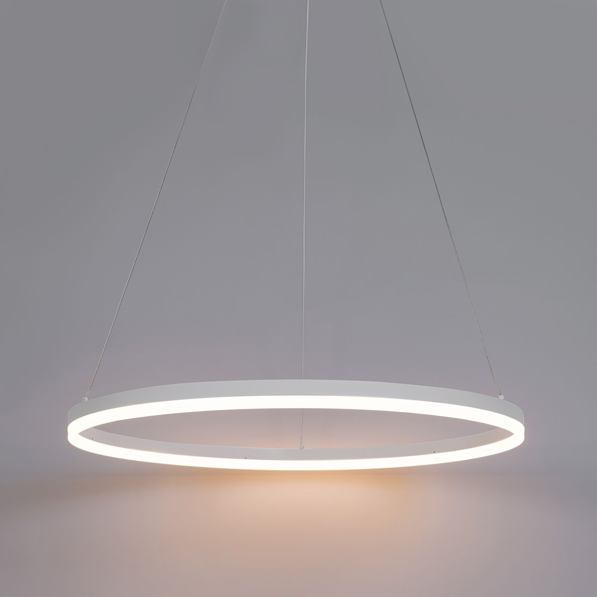 Design hanglamp wit 80 cm incl. LED 3-staps dimbaar - Anello