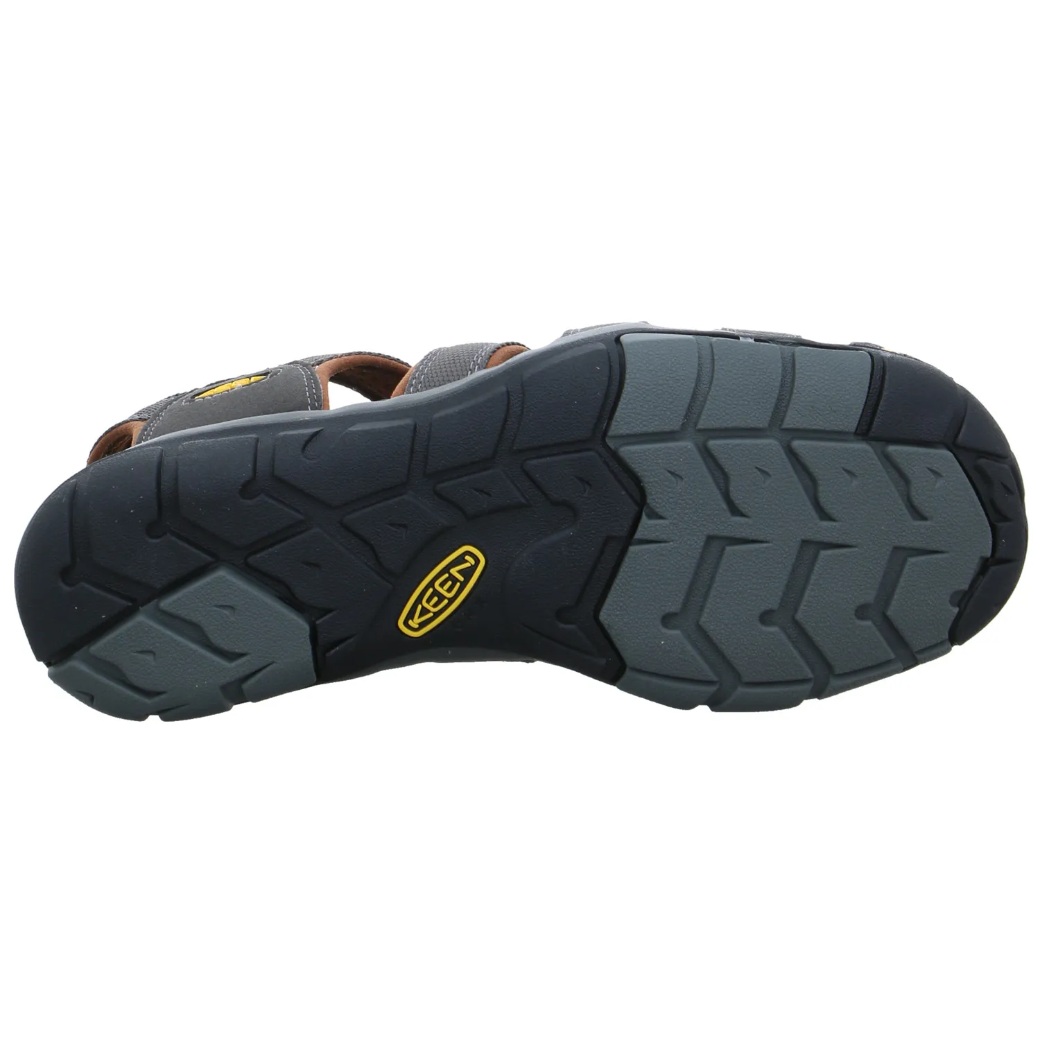 KEEN Sport- + Freizeitsandalen Grau Textil  Sandale mit Zehenschutz