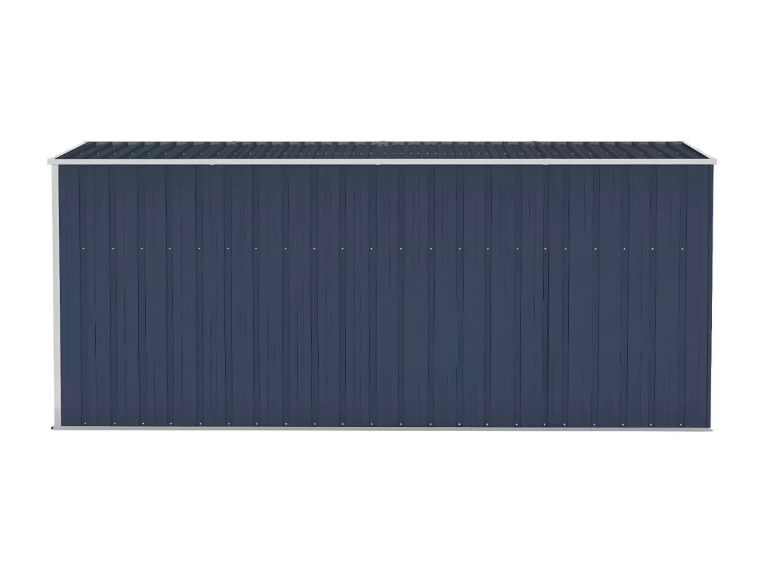 Abri de jardin mural Anthracite 118x382x178 Acier