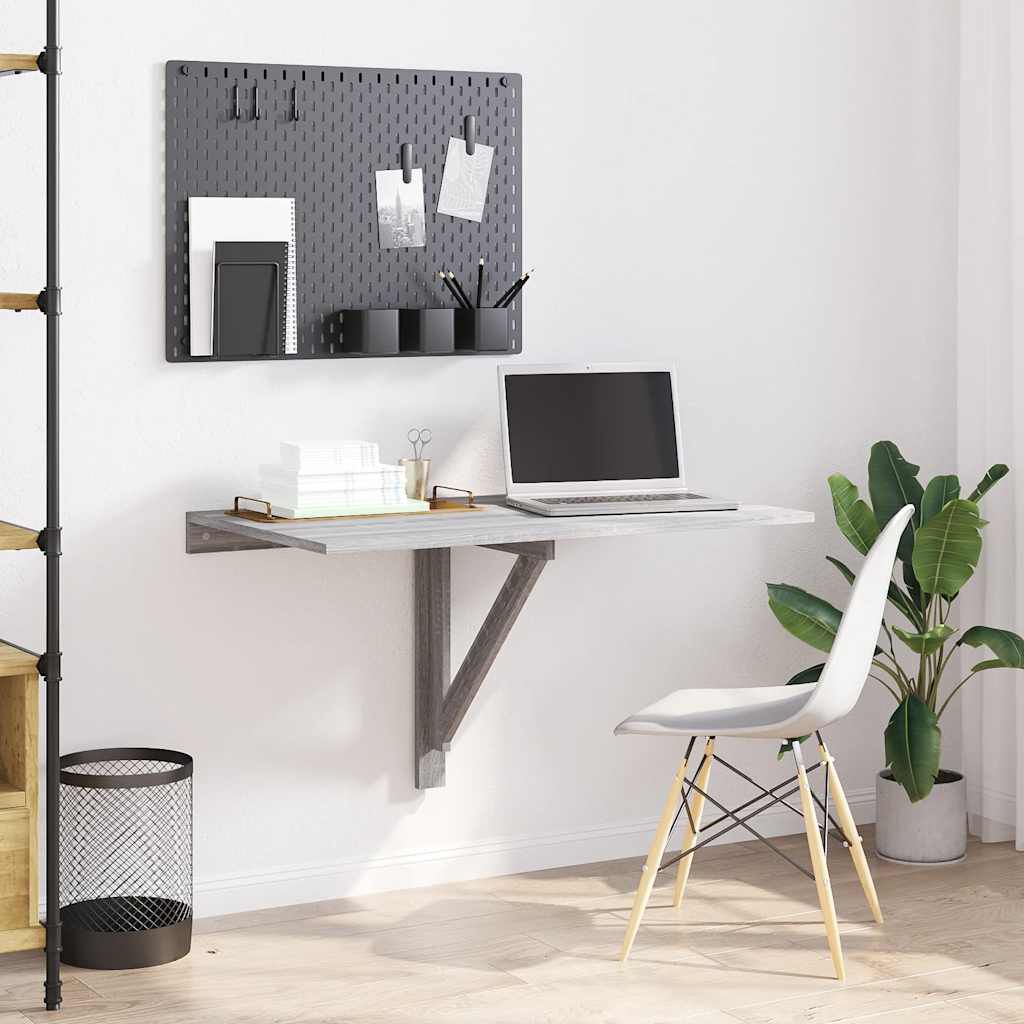 vidaXL Opvouwbare salontafel, grijs sonoma eiken, 100x60x56 cm