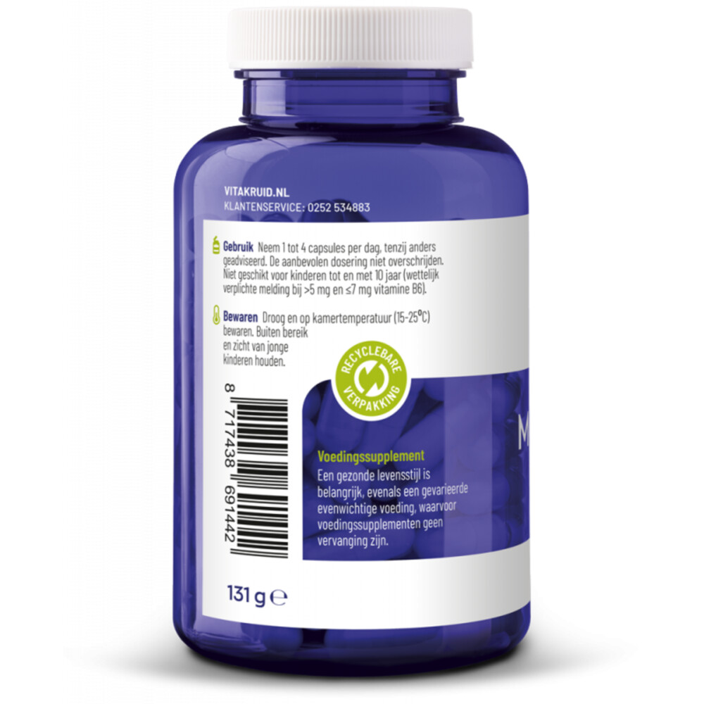 2x Vitakruid Magnesium Tauraat B6 150 vegacapsules