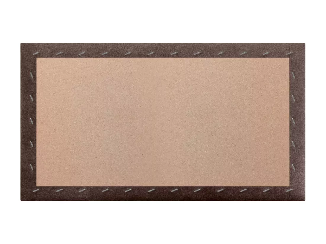 DHOME Lot de 1 Panneaux muraux en tissu auto-adhésifs Panneaux muraux absorbants acoustiques Protection contre les choc (Marron chocolat, 60x50cm, x1)