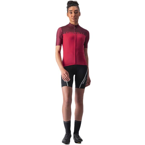 Maillot vélo CASTELLI MAILLOT VELOCISSIMA ROUGE/BORDEAUX