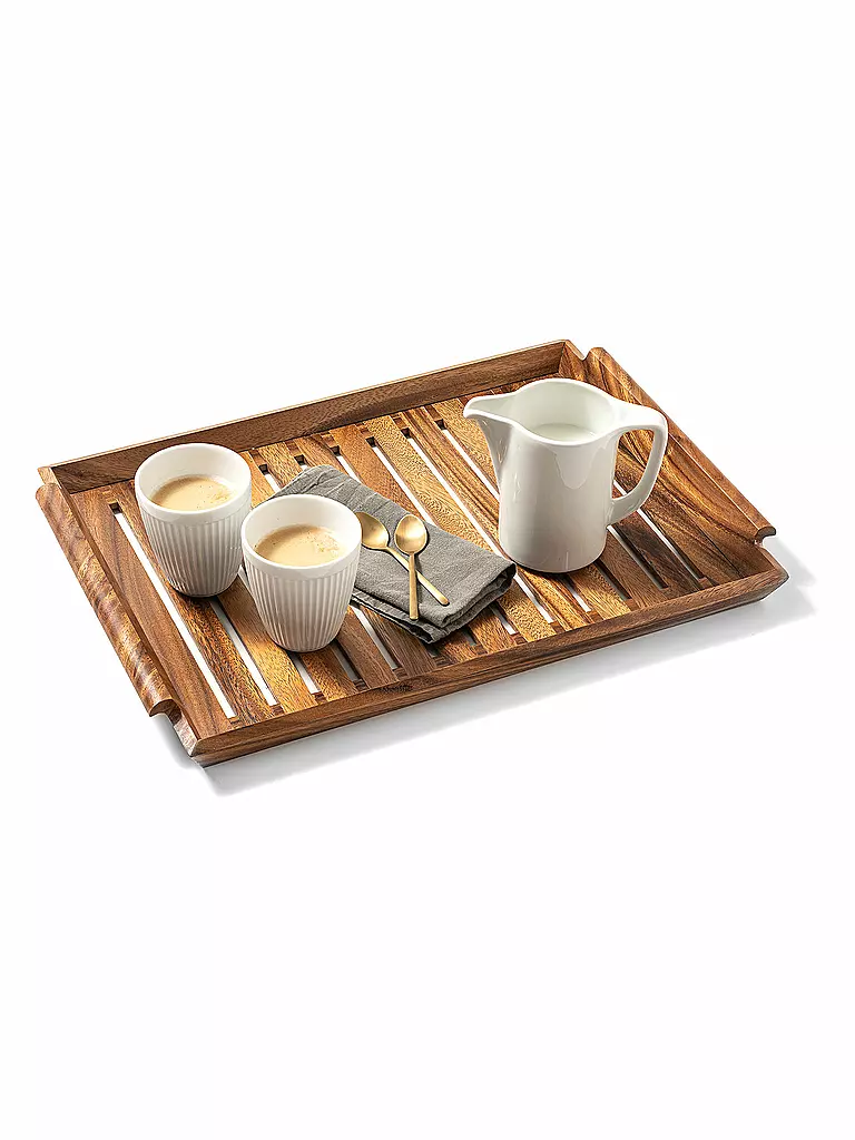 ECOBOARDS Fächertablett Ironwood Gourmet 47x34cm Akazie braun
