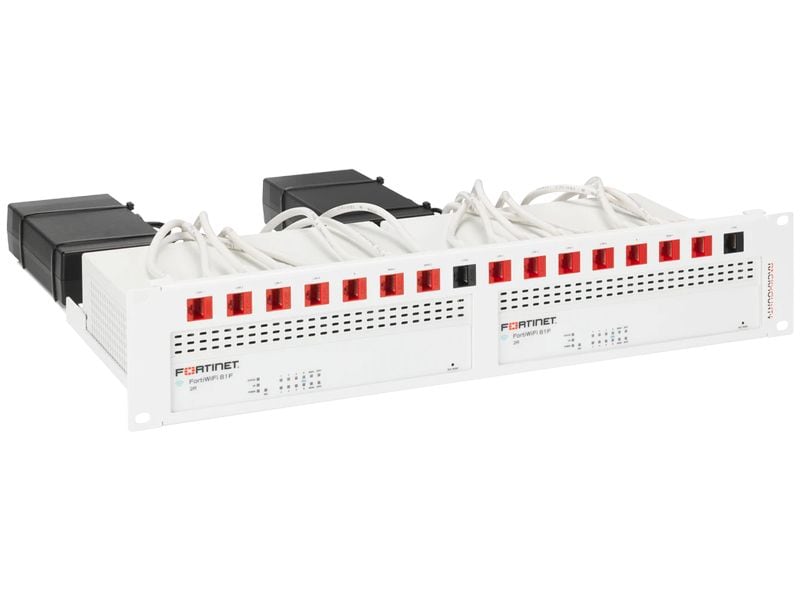 Rackmount IT Rackmount Kit RM-FR-T22 für FortiGate 80F-PoE Rackmount Kit für FortiGate 80F-PoE [DSL & FW] Duo