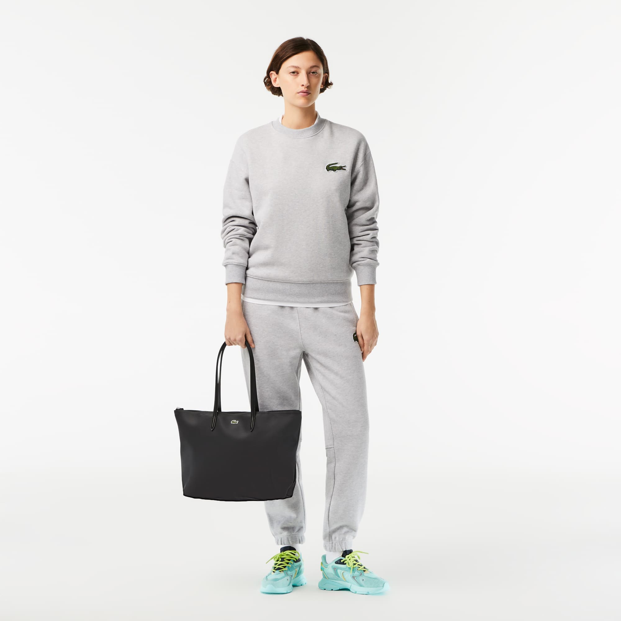 Sac cabas zippé L.12.12 Concept uni Sacs à main & Cabas - Noir - Lacoste - Femme