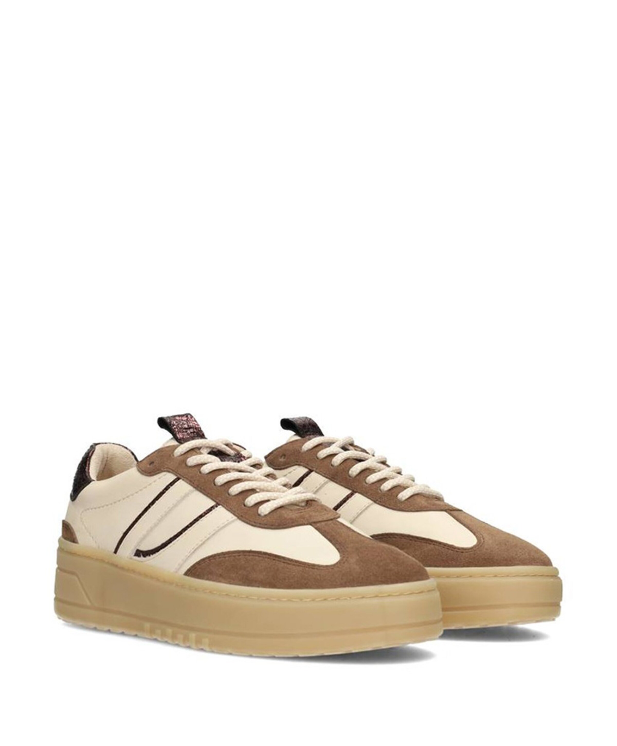 Poelman Anemone dames sneakers beige