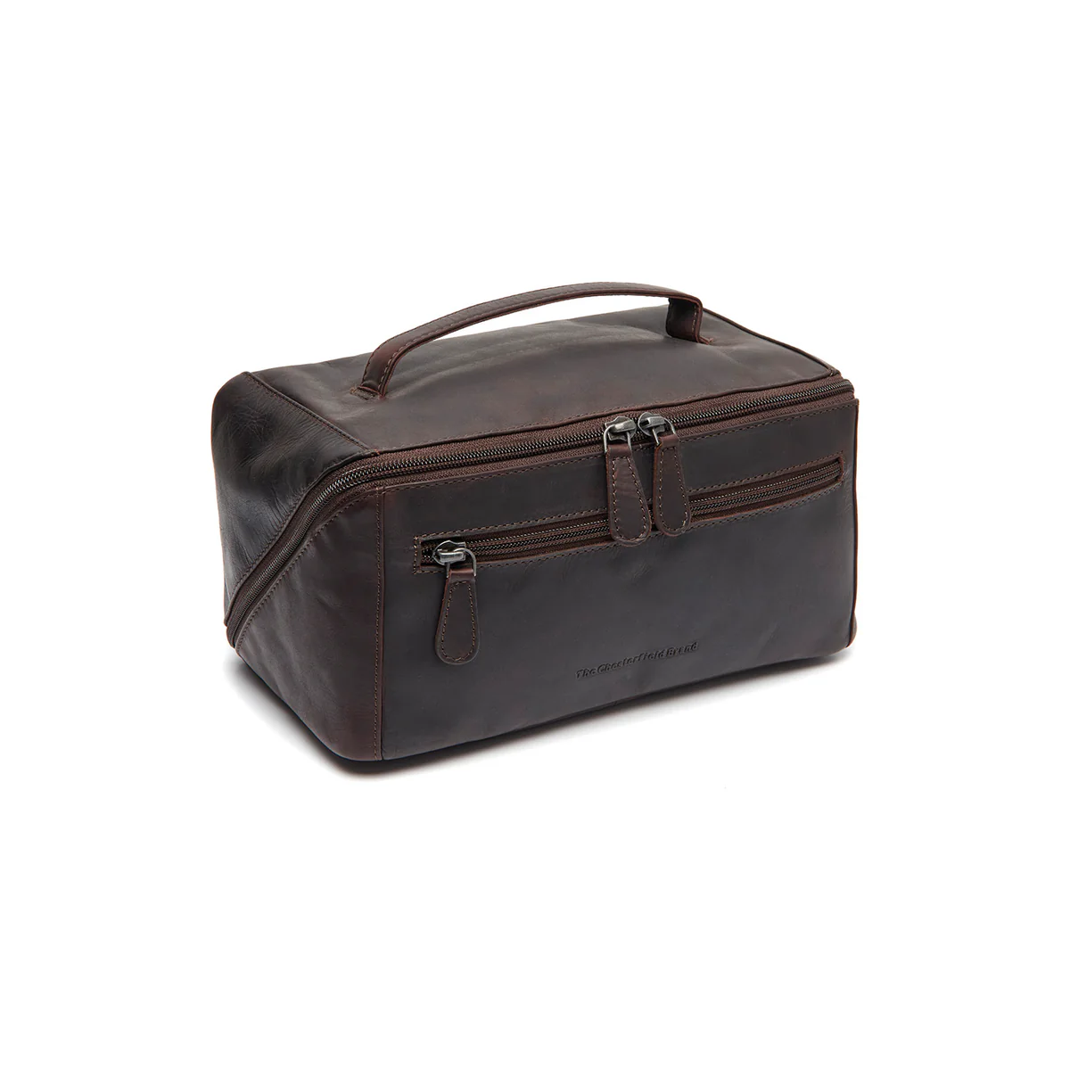The Chesterfield Brand Trevia Toilettas Waxed Pull Up Bruin