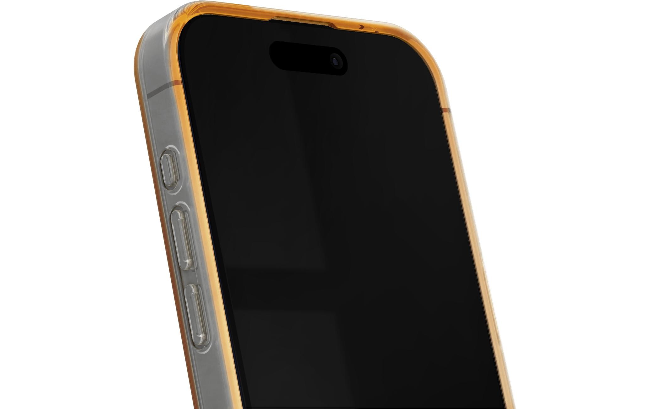 Back Cover Clear Case iPhone 15 Pro Max Orange SpritzSilikon-Backcover für das iPhone 15 Pro Max