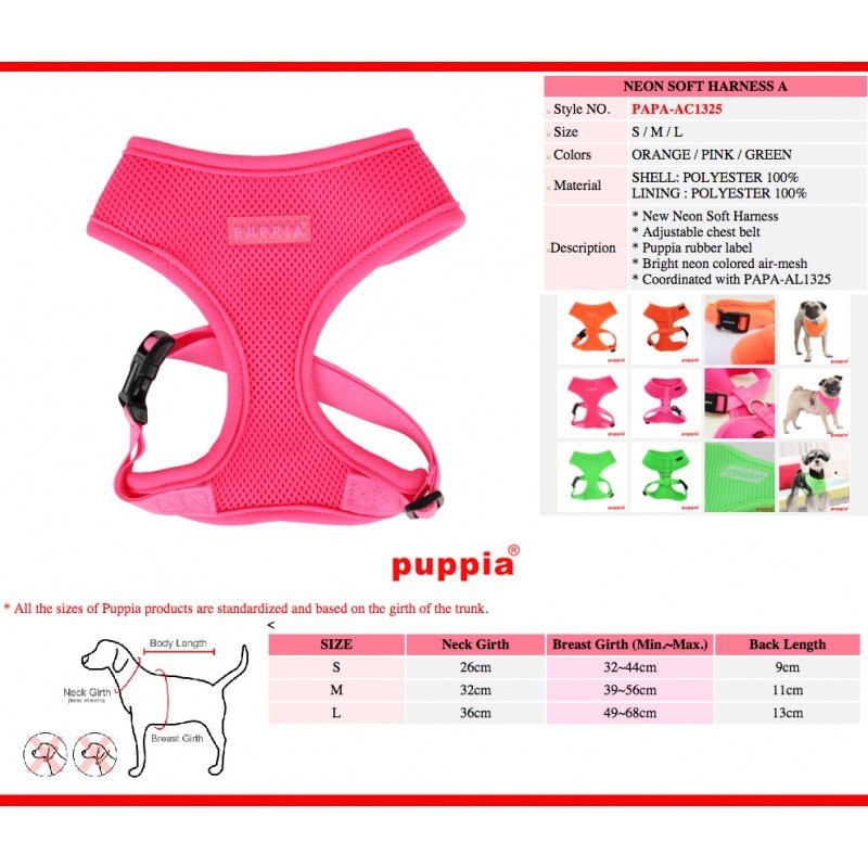Coleira peitoral macia neon para cães, verde