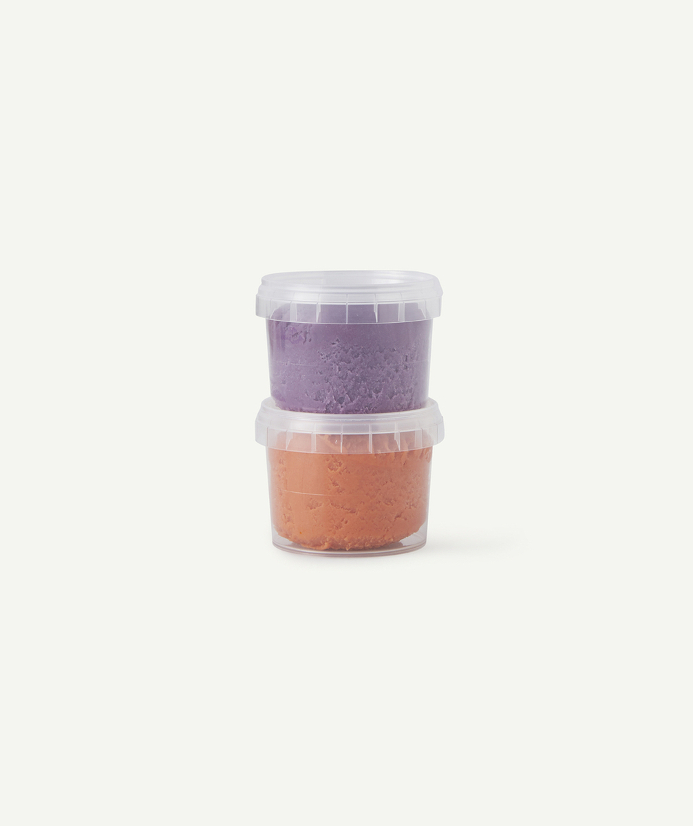 NEOGRUNPÂTE À MODELER ORANGE ET VIOLETTE ENFANT