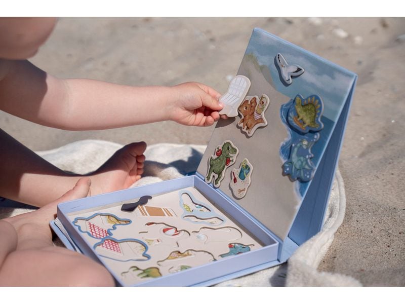Filibabba Magnetspiel Dino Beach Kreatives Spielzeug für kleine Entdecker