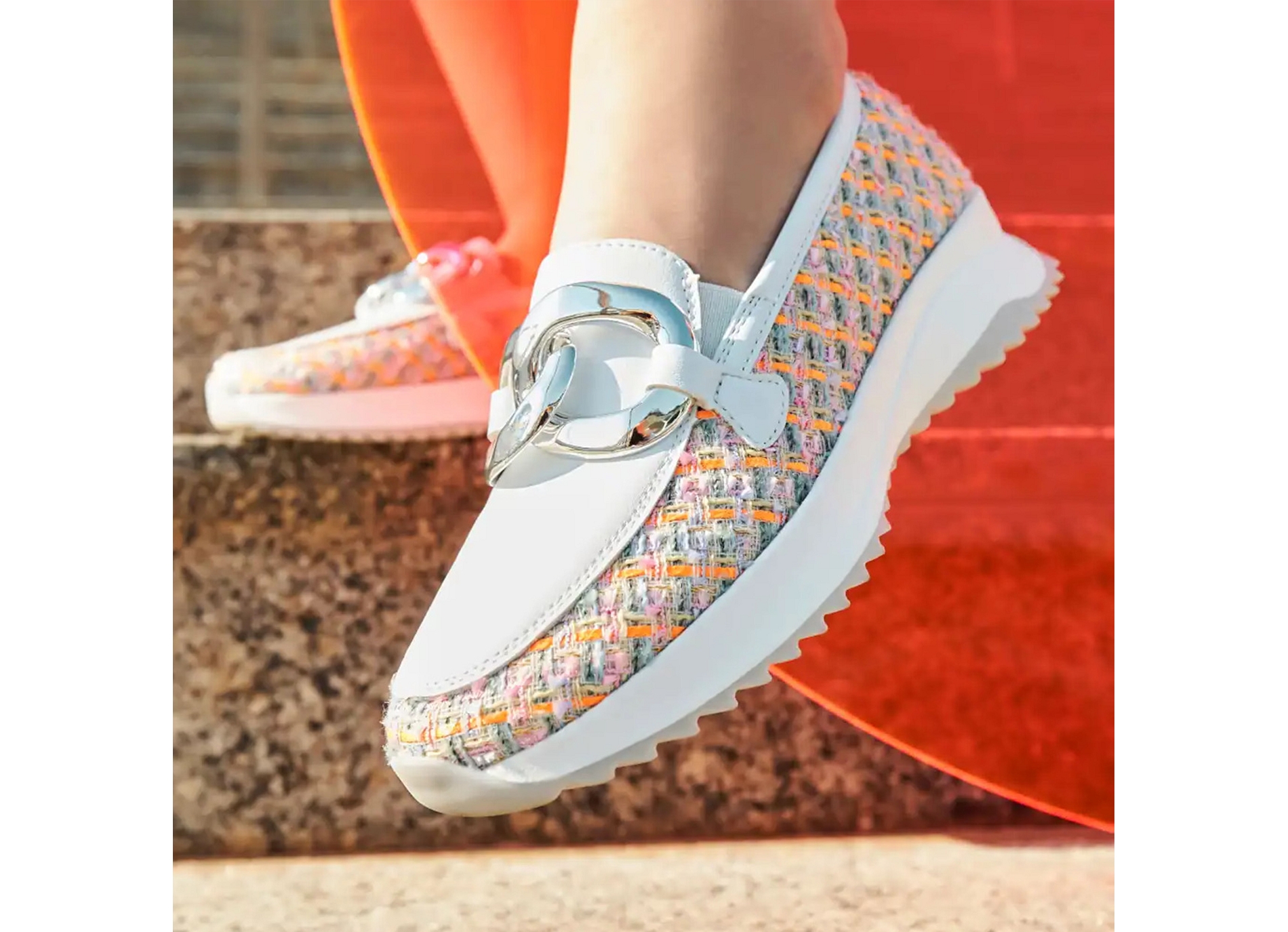 W1303 blanc multicolore