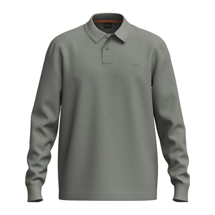 Boss Interlock Longsleeve Polo Heren
