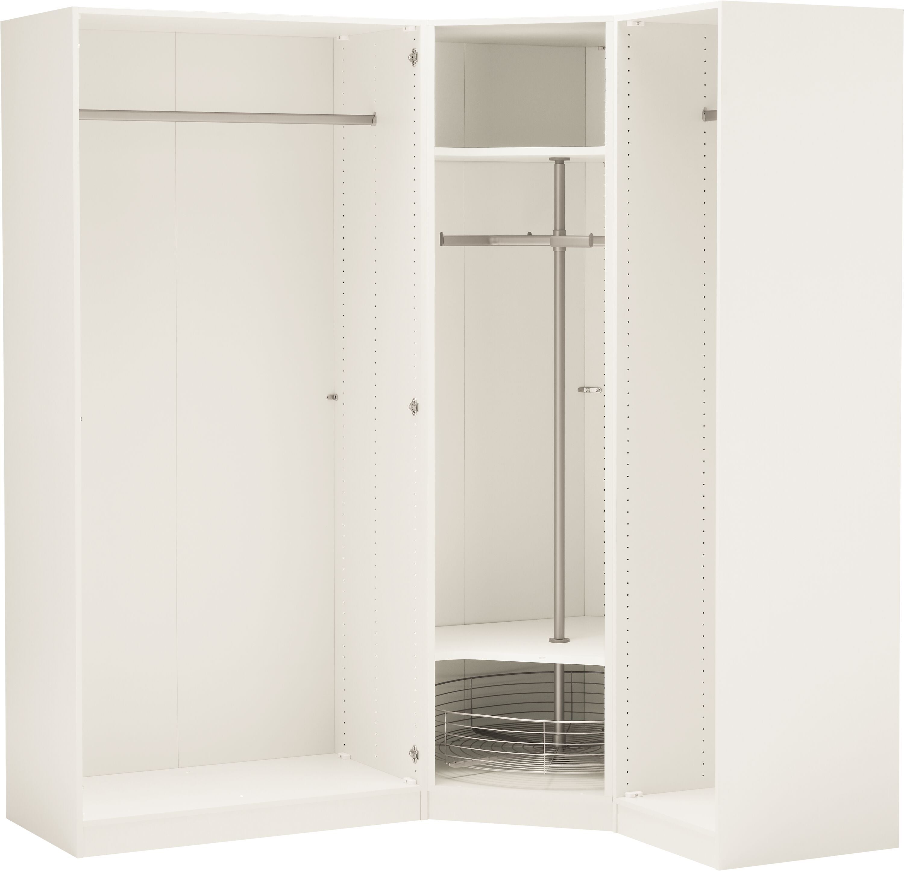 MODUL Eckschrank - Creme / B: 197.0 cm x T: 146.0 cm x H: 220.0 cm