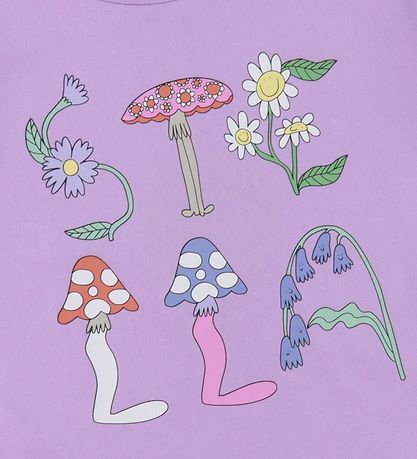 Stella McCartney Kids T-Shirt - Kurz geschnitten - Lila m. Booms