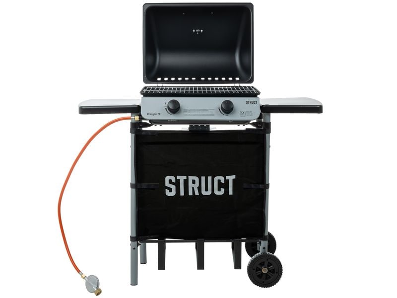 STRUCT Gasgrill Wrangler 2B Mobiler Gasgrill mit 2 Brennern für Garten, Terrasse oder Balkon