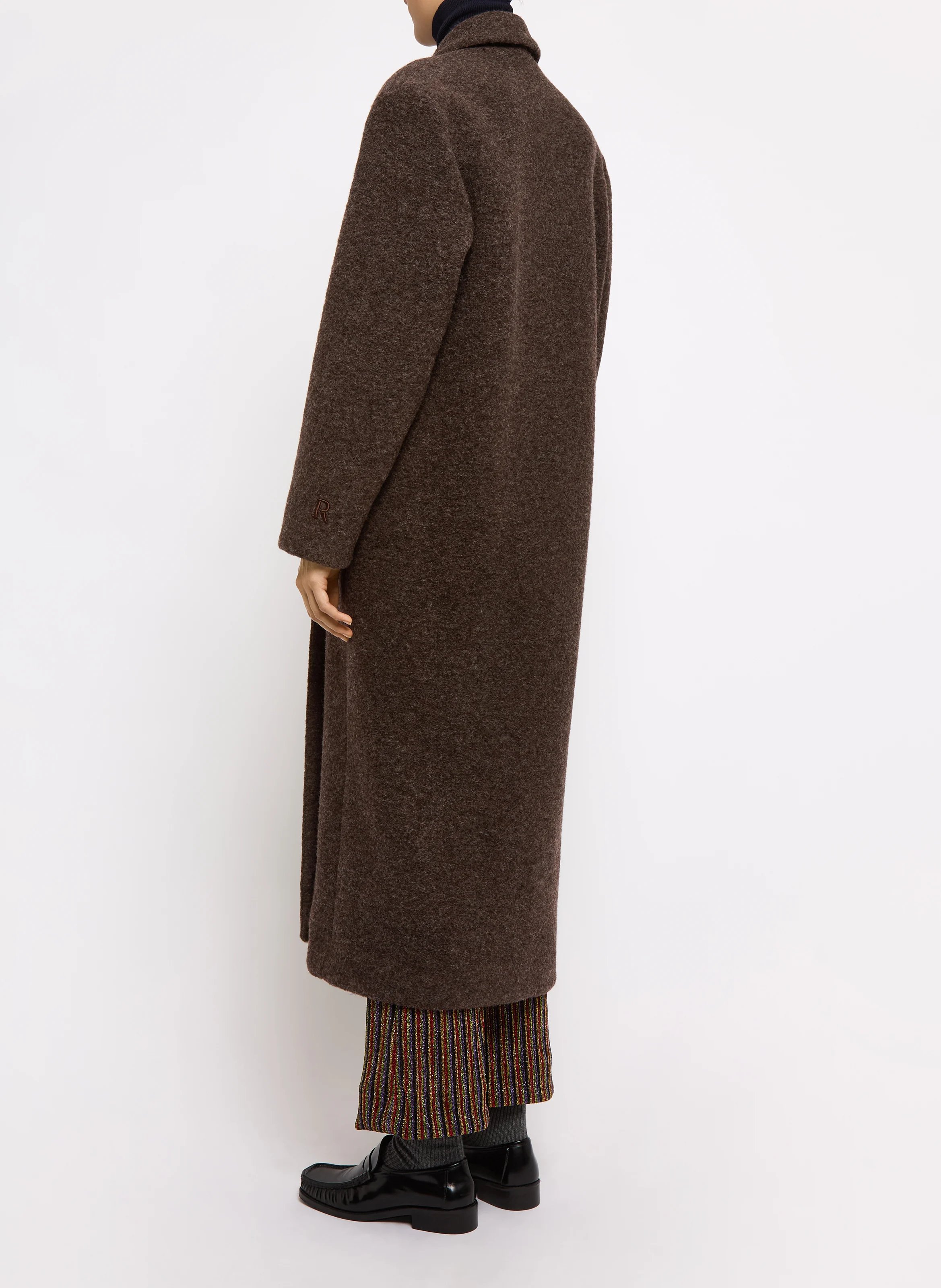 CANADA - Manteau long en laine mélangée | Marron